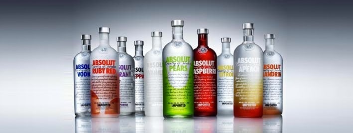 A collection of Vodkas
